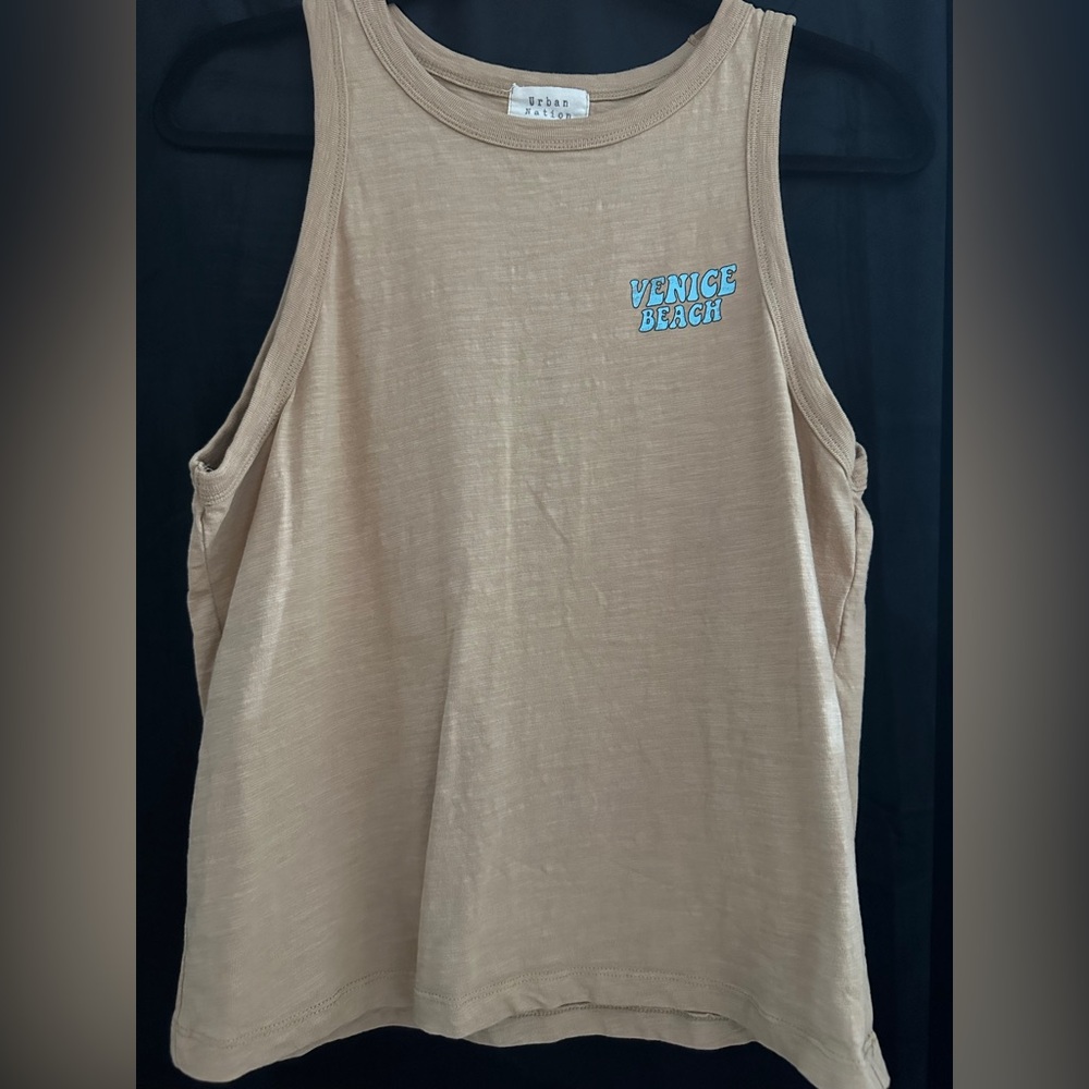 Venice Beach Tan Sleeveless Top